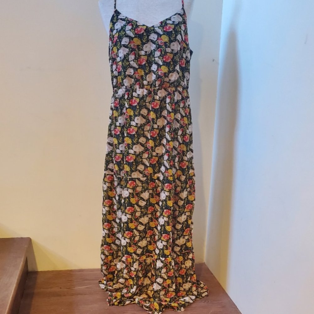 J Crew Mercantile floral maxi dress